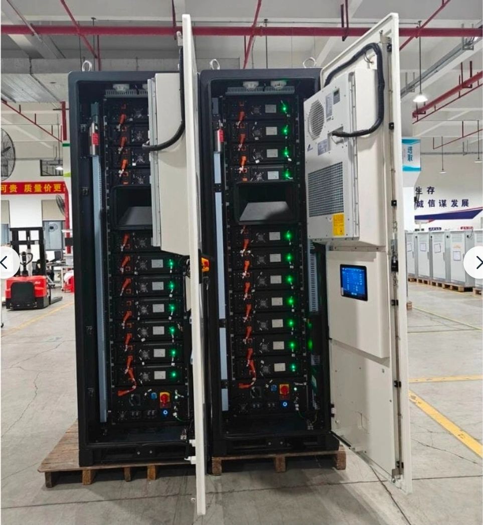 Commercial-scale battery cabinets